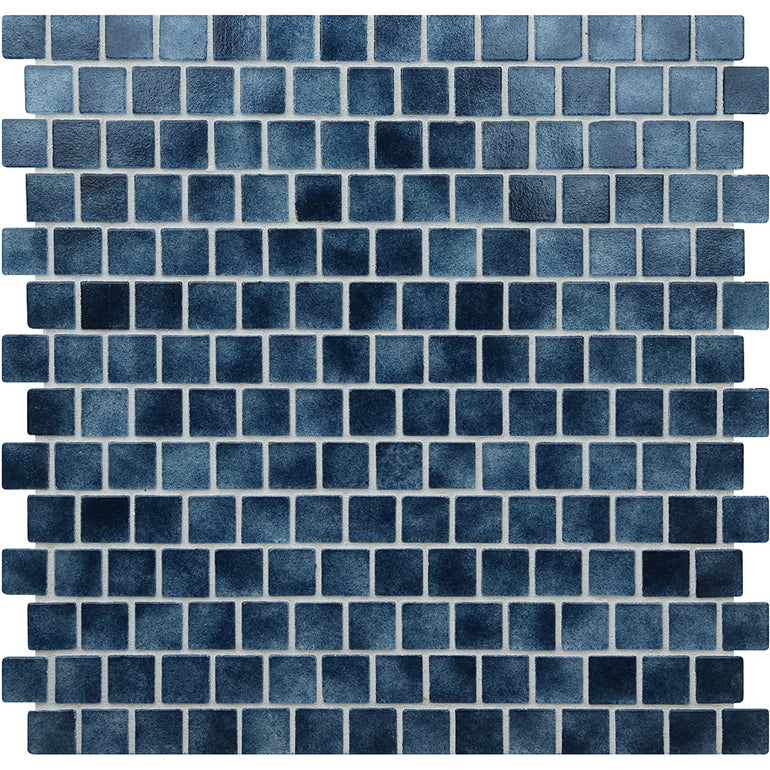 Azurite Natural, 3/4" x 3/4" Glass Pool Tile | Murrine Mosaics
