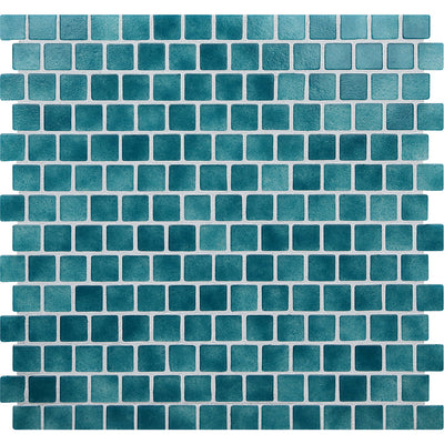 Turquoise Natural, 3/4" x 3/4" Glass Pool Tile | Murrine Mosaics