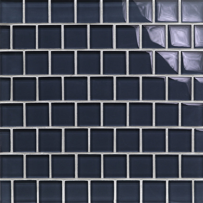 Blue Stream Natural, 1-1/2" x 1-1/2" Mosaic Tile | Glass Pool Tile 