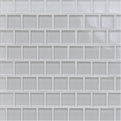 Mist Natural, 1-1/2" x 1-1/2" Glass Pool Tile | Murrine Mosaics