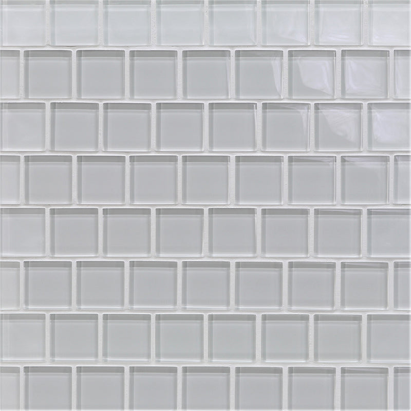 Mist Natural, 1-1/2" x 1-1/2" Glass Pool Tile | Murrine Mosaics