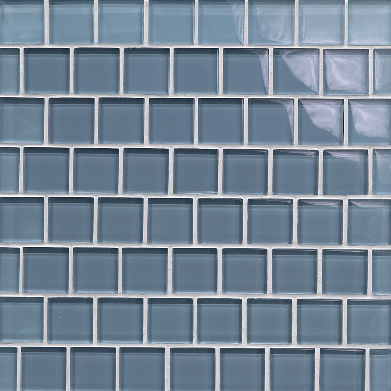 Morning Sky Natural, 1-1/2" x 1-1/2" Glass Pool Tile | Murrine Mosaics