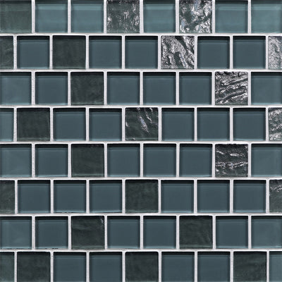 Pastoral Mixed, 1-1/2" x 1-1/2" Glass Pool Tile | Murrine Mosaics