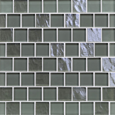 Spruce Mixed, 1-1/2" x 1-1/2" Glass Pool Tile | Murrine Mosaics