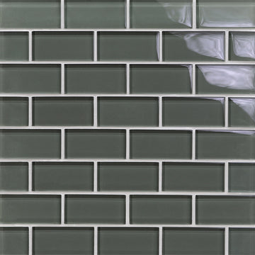 Spruce Natural, 1-1/2" x 3" Glass Pool Tile | Murrine Mosaics