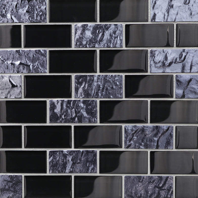 Stellar Mixed, 1-1/2" x 3" Glass Pool Tile | Murrine Mosaics