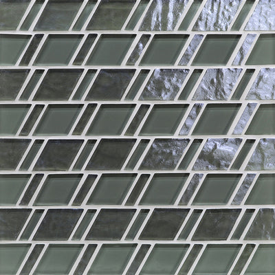 Spruce Mixed Glass Pool Tile | Murrine Mosaics