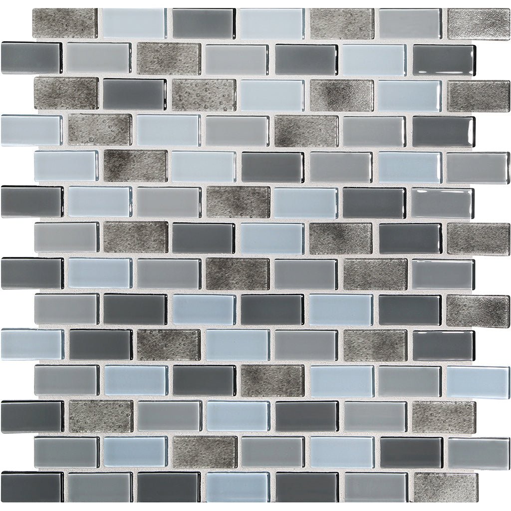 Oyster Natural, 3/4" x 15/8" Glass Pool Tile Murrine Mosaics