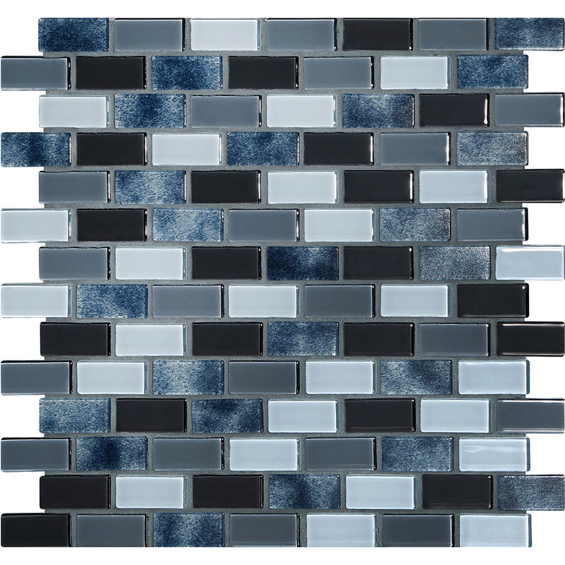 Shark Skin Natural, 3/4" x 1-5/8" Glass Pool Tile | Murrine Mosaics