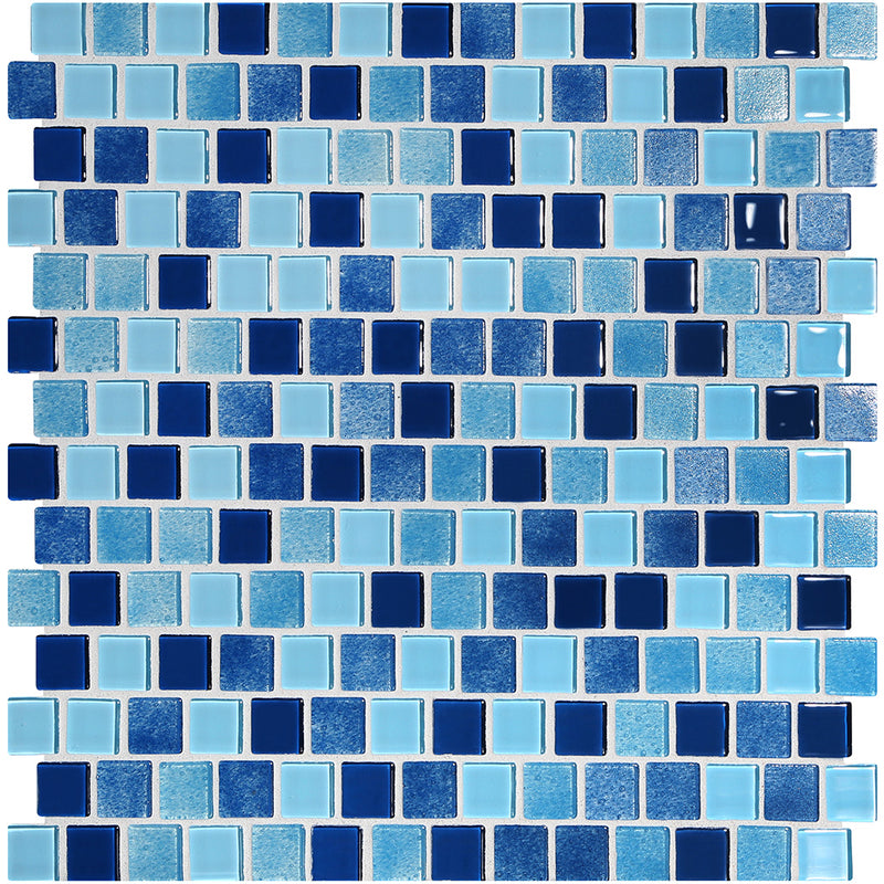 High Tide Natural, 3/4" x 3/4" Glass Pool Tile | Murrine Mosaics