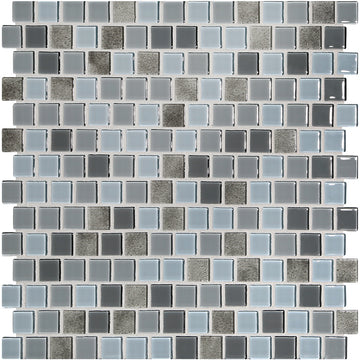 Oyster Natural, 3/4" x 3/4" Glass Pool Tile | Murrine Mosaics