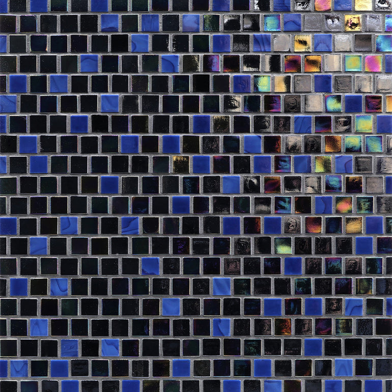 Poseidon, 5/8" x 5/8" Glass Tile | Mosaic Tile by Murrine Mosaics
