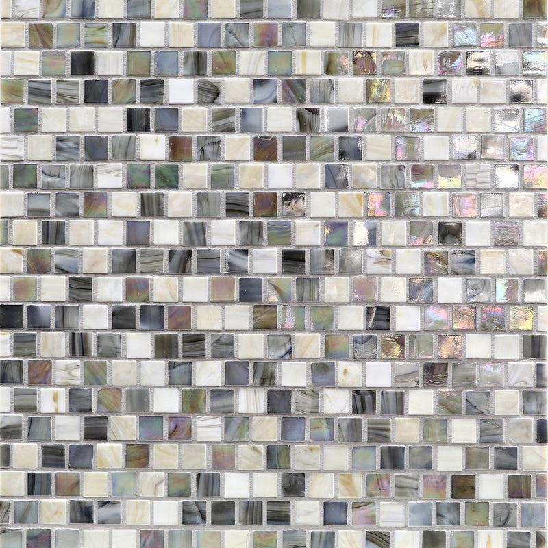 Triton, 5/8" x 5/8" Glass Tile | Mosaic Tile by Murrine Mosaics