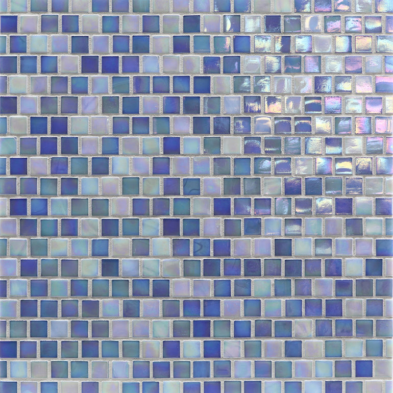 Waterfall, 5/8" x 5/8" Glass Tile | Mosaic Tile by Murrine Mosaics
