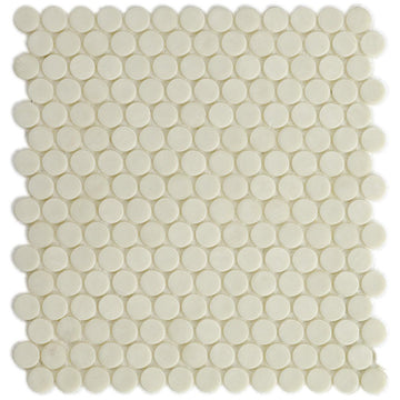 Birch Barrels, 6/8" Glass Penny Round Tile | Glass Tile by SICIS