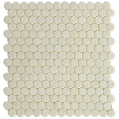 Birch Barrels, 6/8" Glass Penny Round Tile | Glass Tile by SICIS