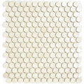 Chestnut 1 Barrels, 6/8" - Glass Penny Round Mosaic
