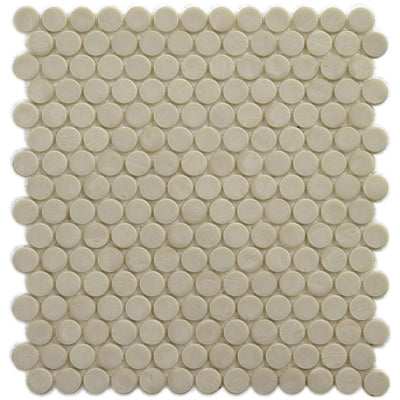 Sand Barrels, 6/8" Glass Penny Round Mosaic | Pool Tile by SICIS