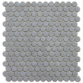 Slate Barrels, 6/8" - Glass Penny Round Mosaic