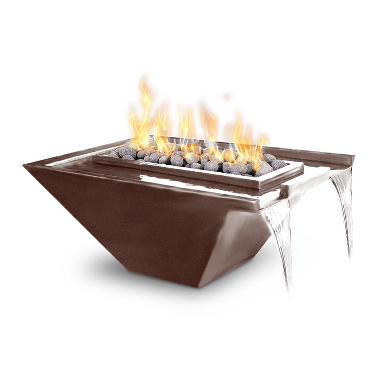 Nile 36" Fire and Water Bowl, Powder Coated Metal | The Outdoor Plus-JAVA