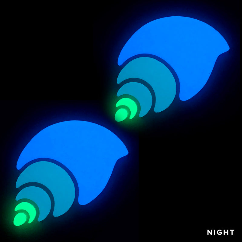 Nutmeg Shell x 2 - Glow in the Dark Pool Mosaics | Element Glo