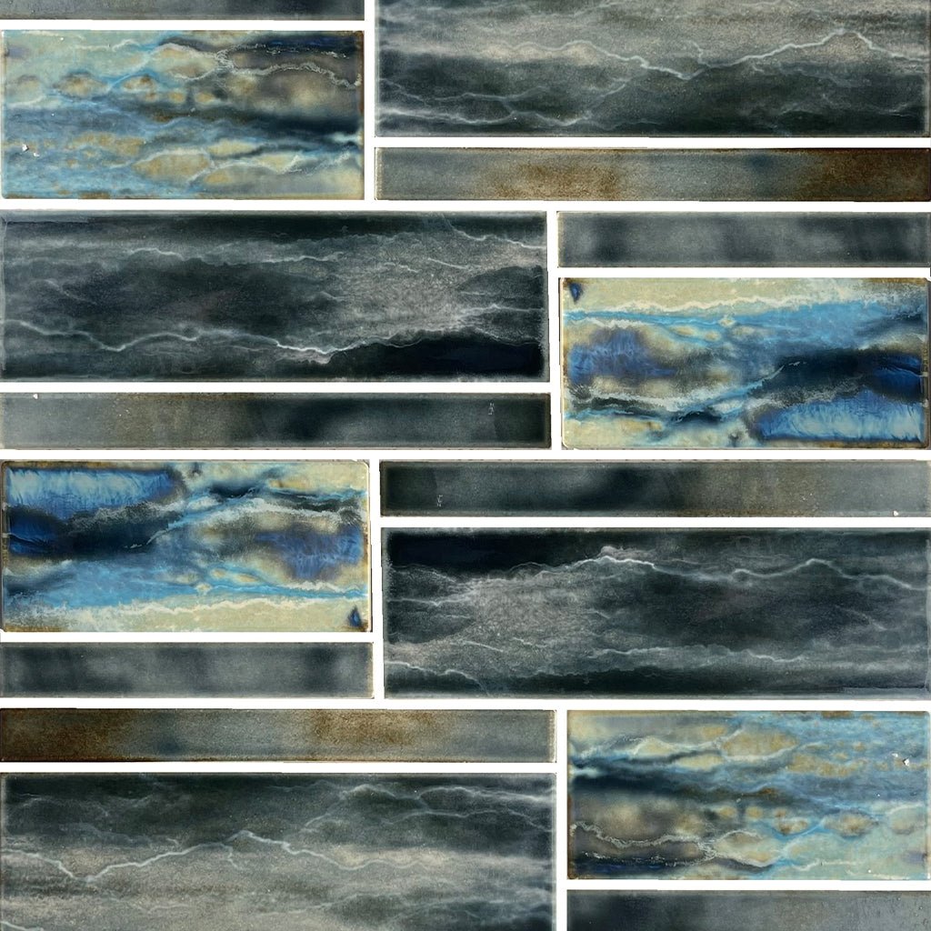 Moonlight, Mixed Mosaic Tile | Fujiwa Porcelain Pool Tile