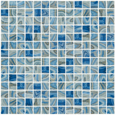 ONIVANGTOURMAL1 - Aquatica Tourmaline, 1" x 1" - Glass Tile