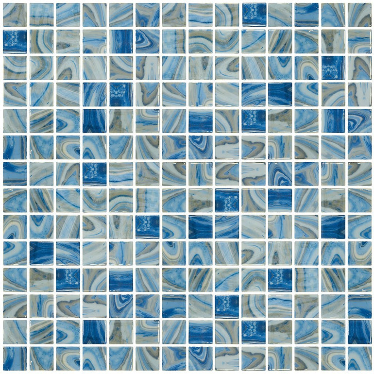 ONIVANGTOURMAL1 - Aquatica Tourmaline, 1" x 1" - Glass Tile