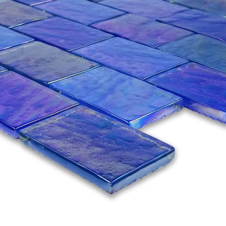 Light Blue Blend, 2" x 3" | GC64872B12 | Mosaic Glass Tile