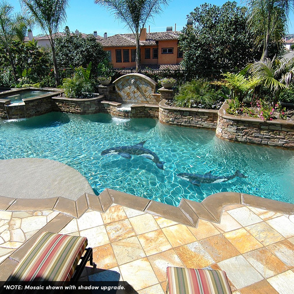 Orca-A | OR39-20 | Pool Mosaic by Custom Mosaics