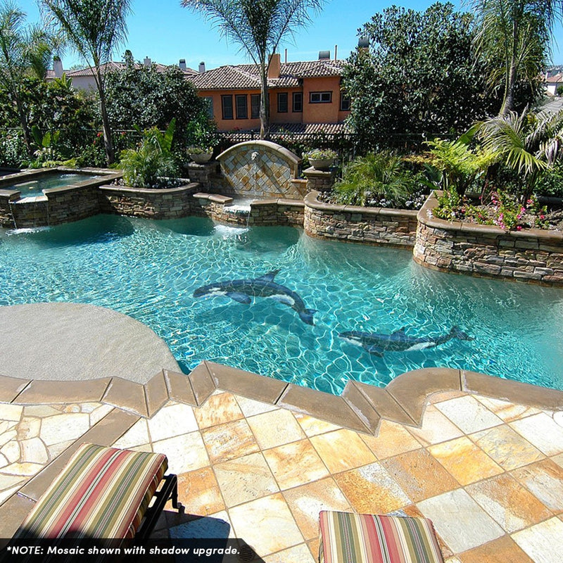 Orca-B | OR40-20 | Pool Mosaic by AquaBlu Mosaics