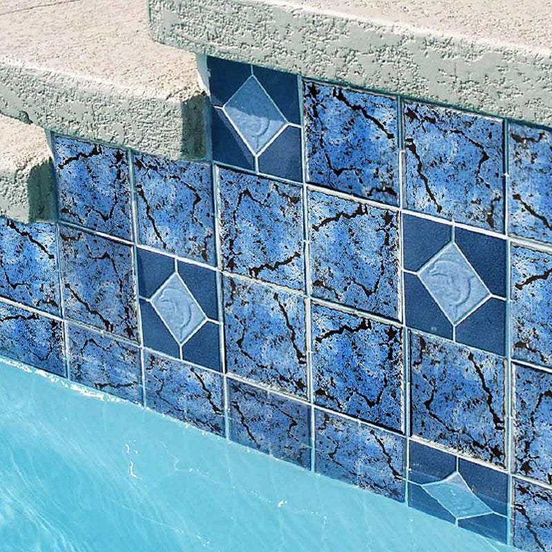 Tropical Breeze, 6" x 6" Porcelain Tile | PATINA-8 | Fujiwa Pool Tile