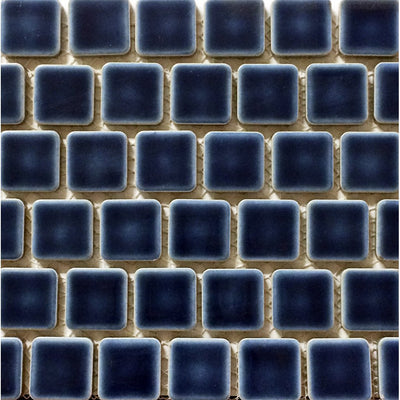 PEB-199 - Navy Blue, 1" x 1" - Porcelain Pool Tile - Fujiwa