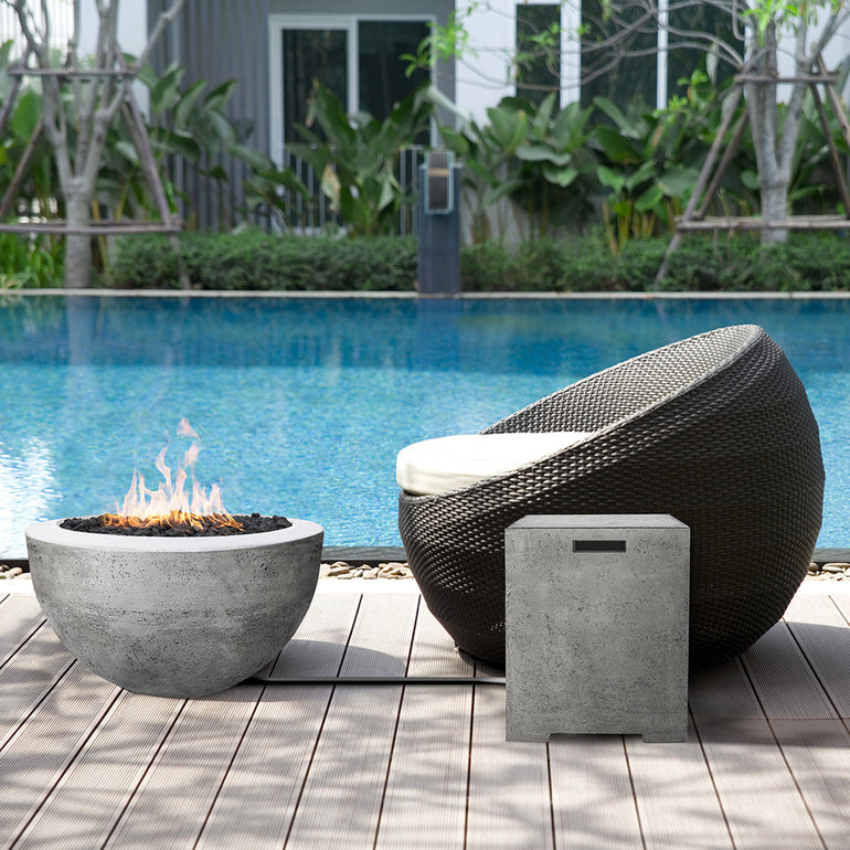 Prism Hardscapes Moderno 3 Fire Bowl | Outdoor Gas Fire Pit
