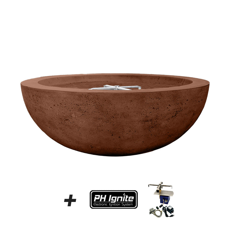 Prism Hardscapes Moderno 4 Fire Bowl | PH-IGNITE-404-1LP | Outdoor Gas Fire Pit
