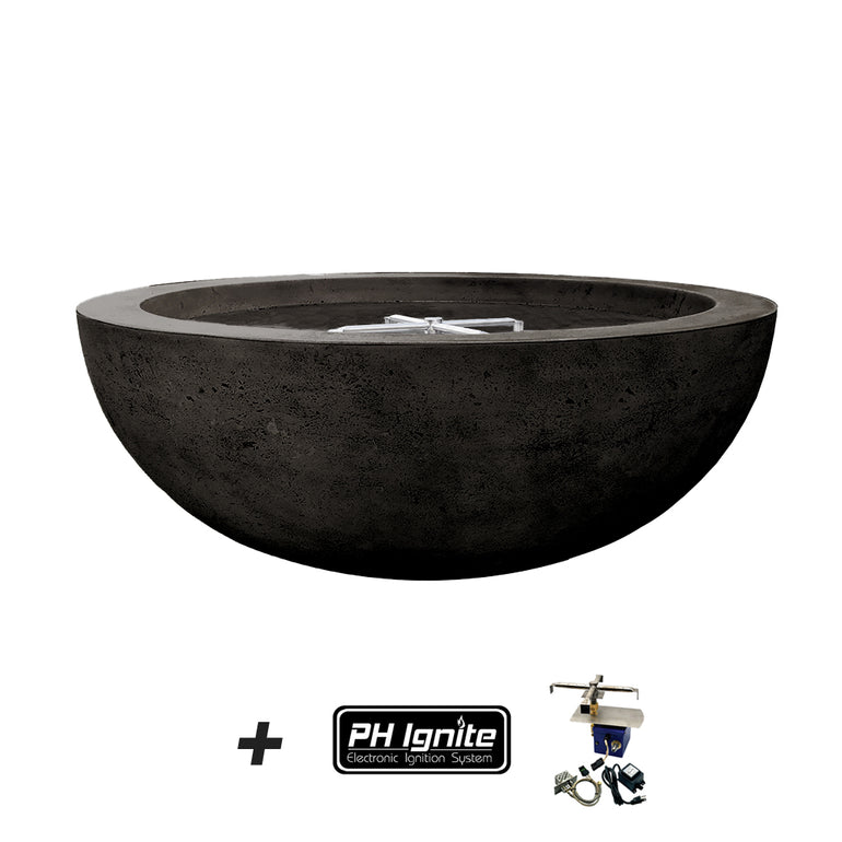 Prism Hardscapes Moderno 4 Fire Bowl | PH-IGNITE-404-2LP | Outdoor Gas Fire Pit