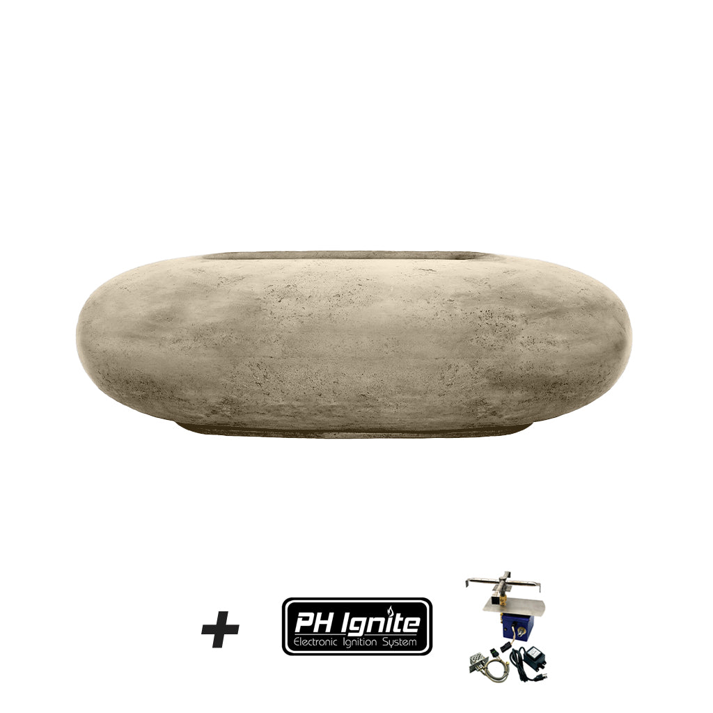 Prism Hardscapes Pebble Fire Table | PH-IGNITE-410-6 | Outdoor Gas Fire Pit