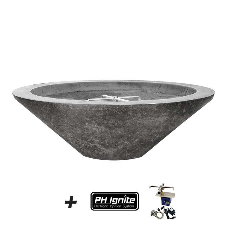 Prism Hardscapes Embarcadero Fire Bowl | PH-IGNITE-419-4 | Outdoor Gas Fire Pit