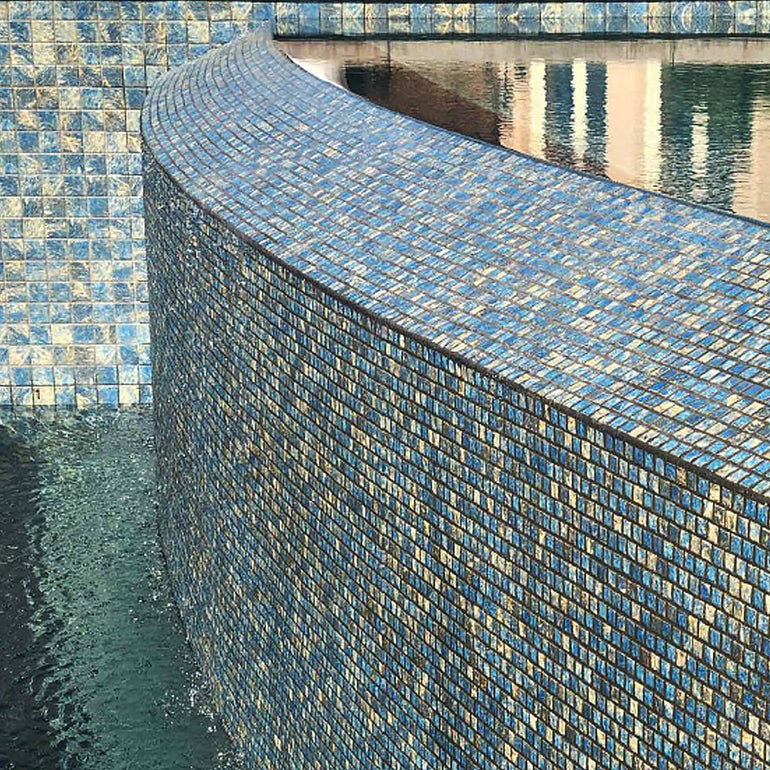Glass Mosaic Pool Tile from Hakatai