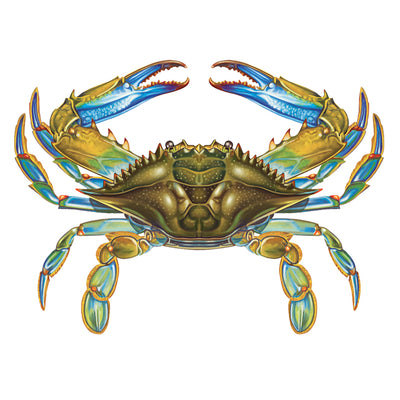 PORC-BC57 Blue Crab, 11"x8" Custom Mosaics