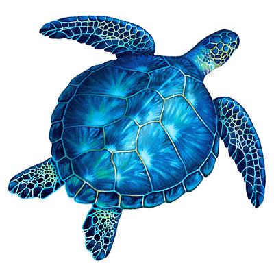 Blue Sea Turtle | PORC-BL83-24 | Swimming Pool Mosaic
