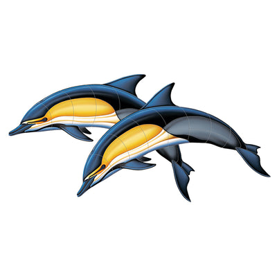 PORC-CD50D-42 Common Dolphin - A Double Custom Mosaics