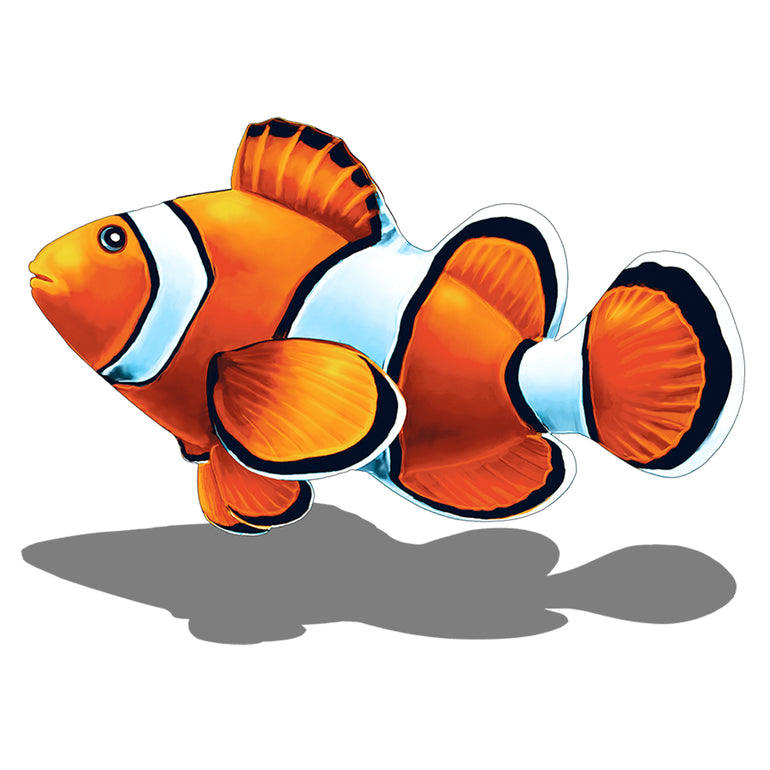 PORC-CL58-5/SH Clown Fish w/Shadow Custom Mosaics