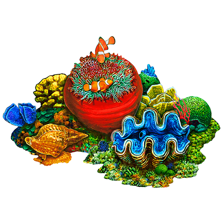 Coral Reef B | PORC-CR30B | Pool Mosaic by Custom Mosaics