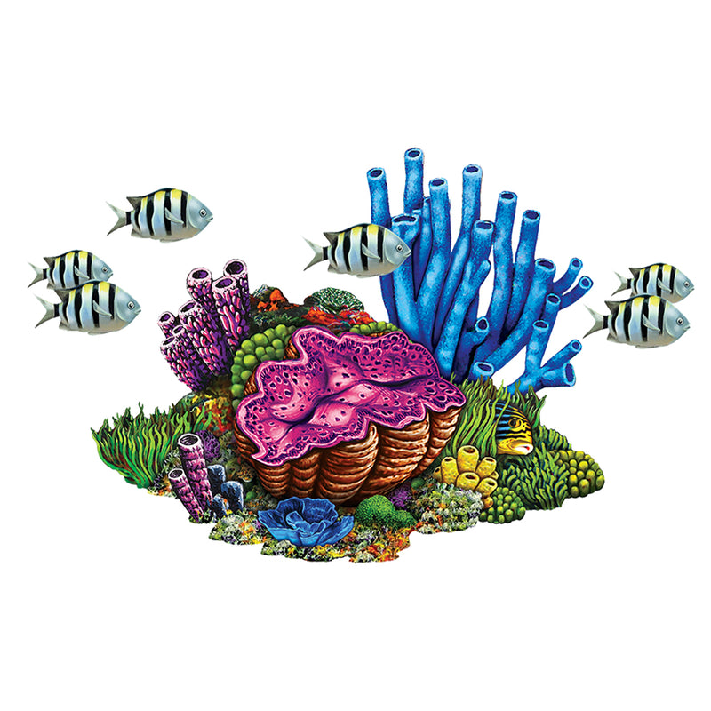 Coral Reef with Fish | PORC-CR78 | Pool Mosaic by AquaBlu Mosaics