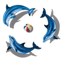 Dolphin Group, Bottlenose w/Shadow - Pool Mosaic