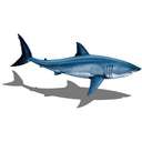 Great White Shark with Shadow - Pool Mosaic