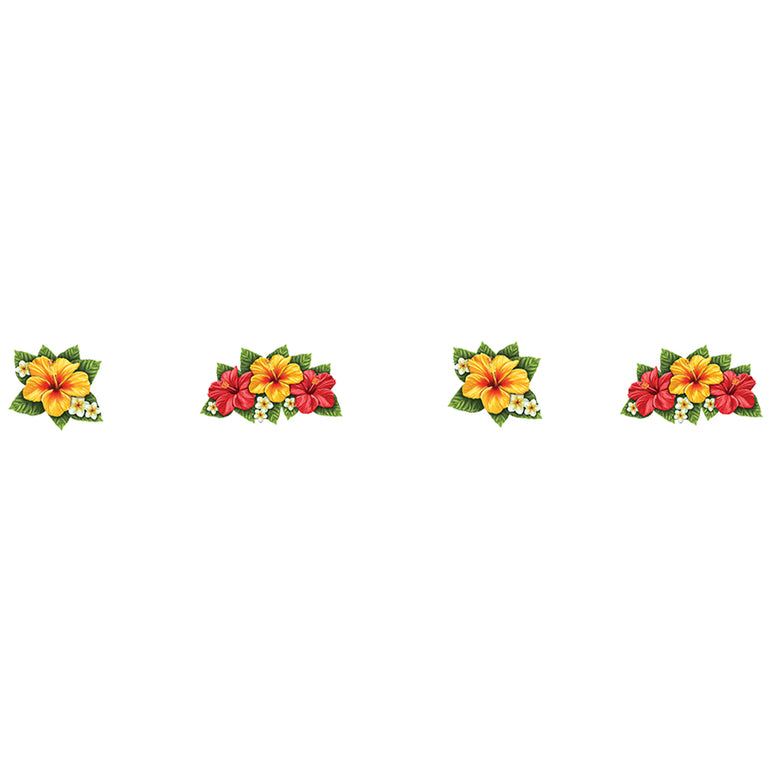PORC-HF115S-24	Hibiscus Flower Step Markers (2 Linear Feet)	| Custom Mosaics Pool Mosaic