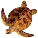 Loggerhead Turtle, Brown - Pool Mosaic