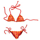 Polka Dot Bikini - Red & Yellow - Pool Mosaic